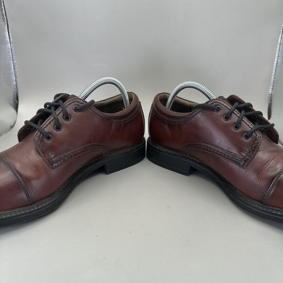 Dockers Cap Toe Derby Shoes Mens Size 9M Brown Leather Dress Comfort 090-2219 main image 4